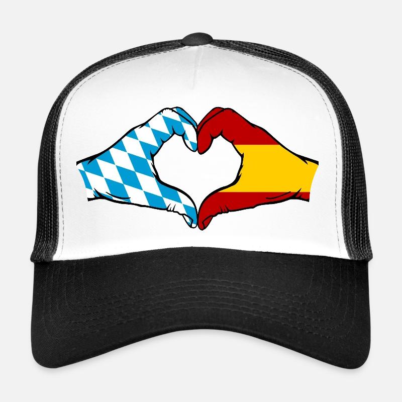 Bavière, Espagne, Drapeau, Aiguilles, Coeur Casquette trucker 