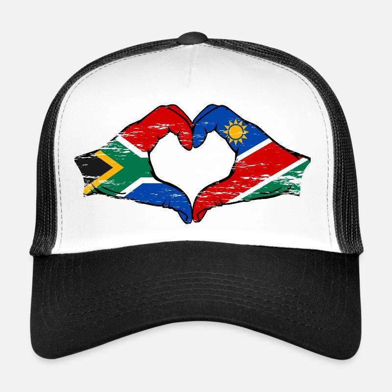 Südafrika Namibia Flagge Herz used Trucker Cap