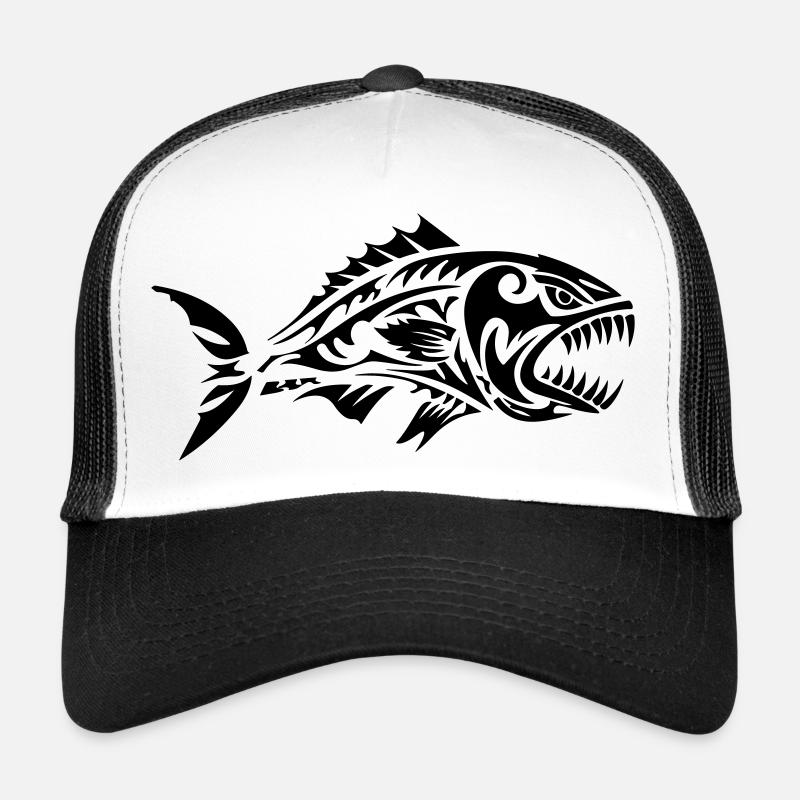 Fisch Tribal Piranha Trucker Cap
