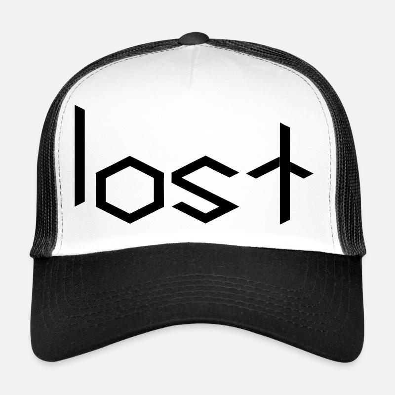 lost - Trucker Cap - Weiß/Schwarz