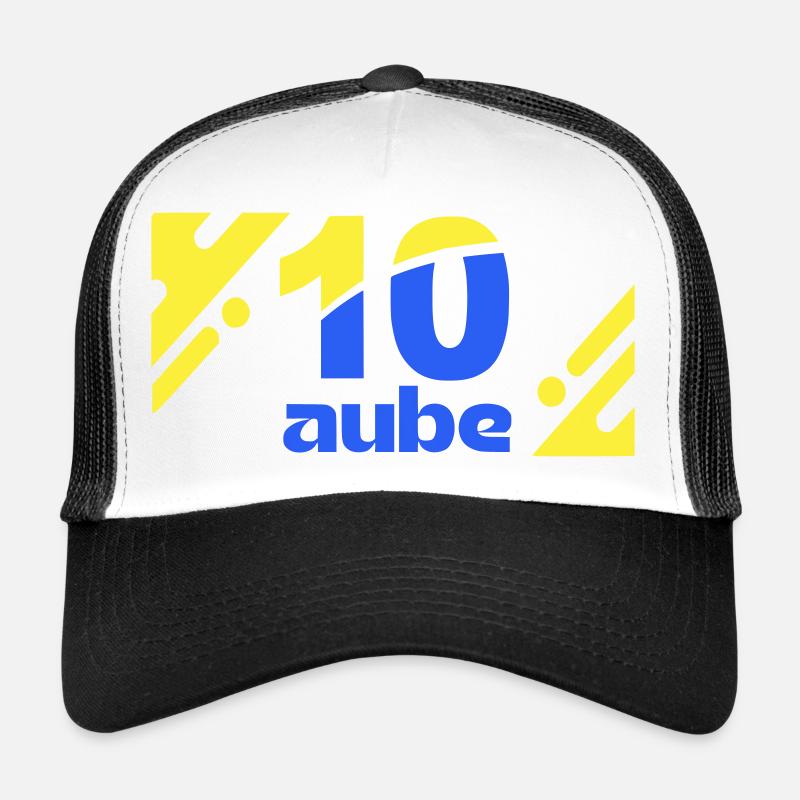Ten Dawn Logo Blue Yellow Trucker Cap