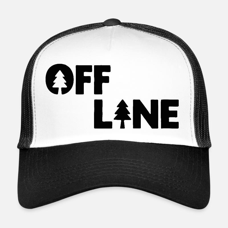 Silhouette de forêt hors ligne Casquette trucker 