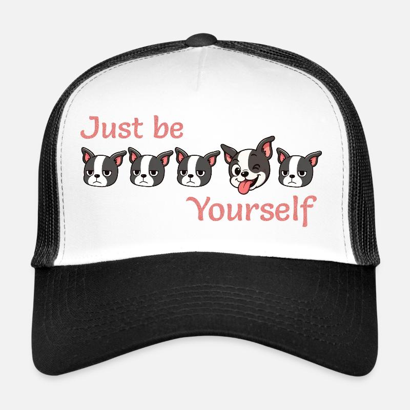 Boston - Sei einfach - du selbst - Pink Trucker Cap
