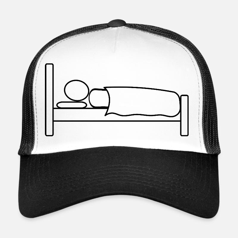 Stick man in bed Trucker Cap