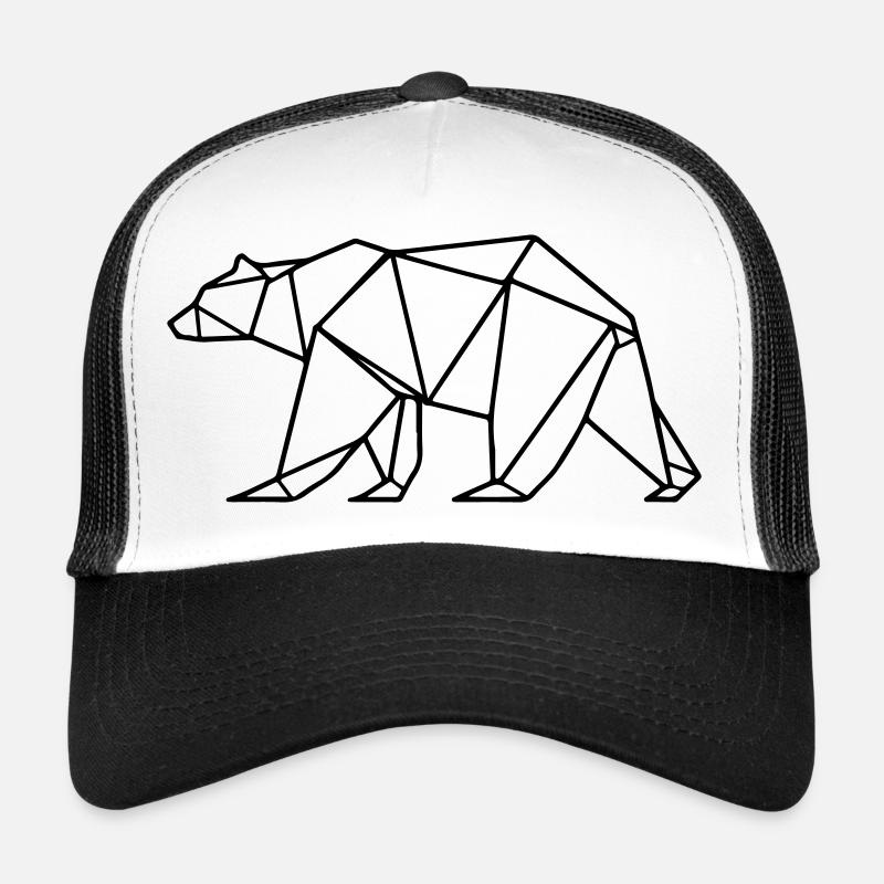 Polygone ours grizzli polaire Casquette trucker 