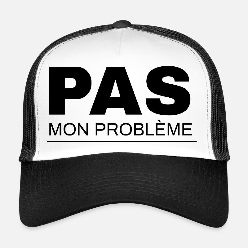 Nicht mein Problem - Trucker Cap - Weiß/Schwarz