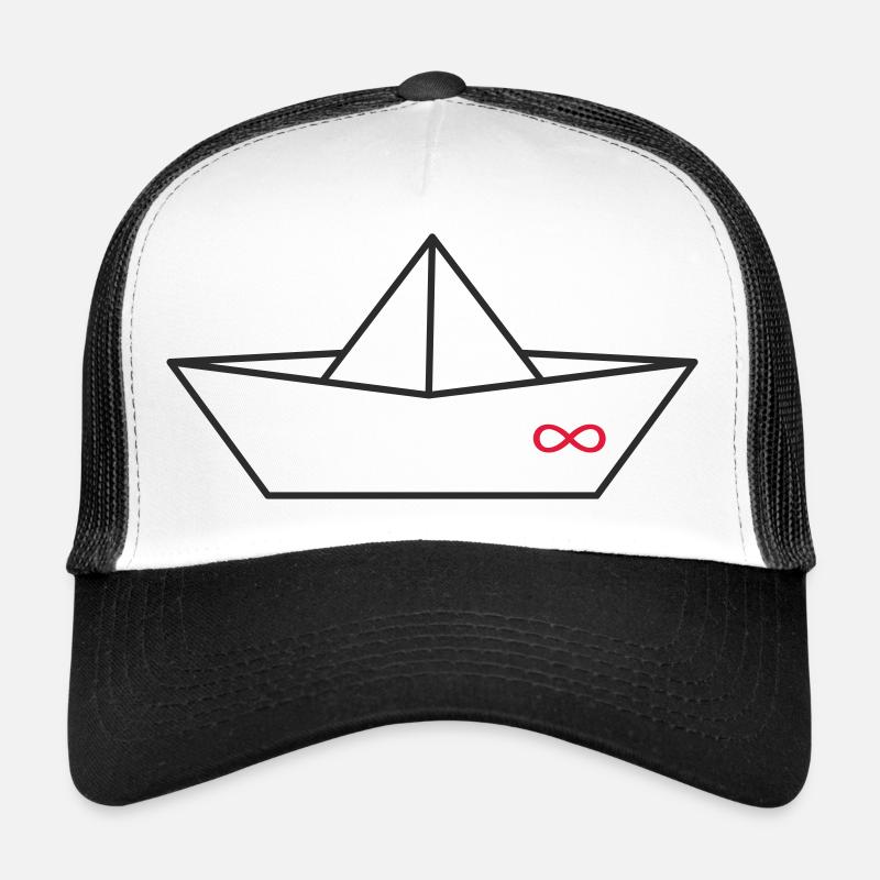 Unendlichkeitszeichen Origami-Boot Trucker Cap