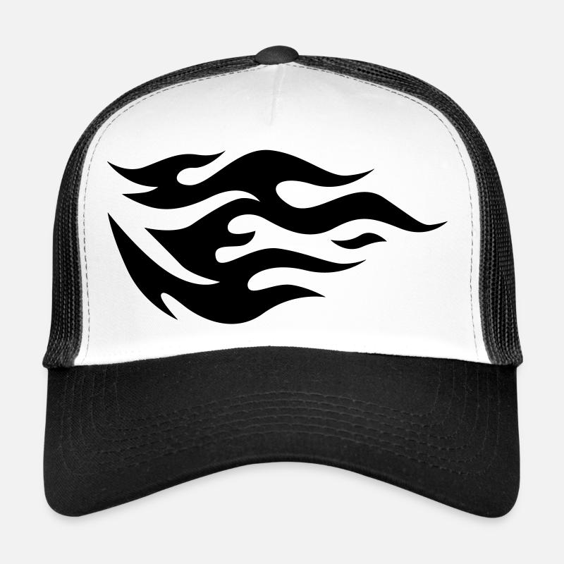 Flammes d’un feu Casquette trucker 