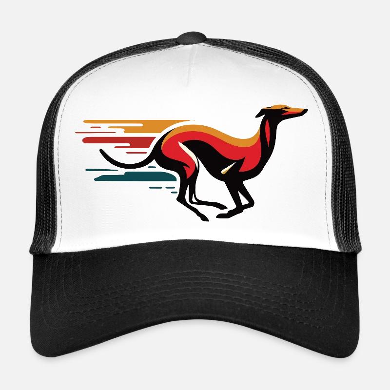 Galgo-Logo Nr12 - Trucker Cap - Weiß/Schwarz
