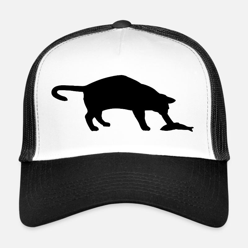 Chat et poisson Casquette trucker 
