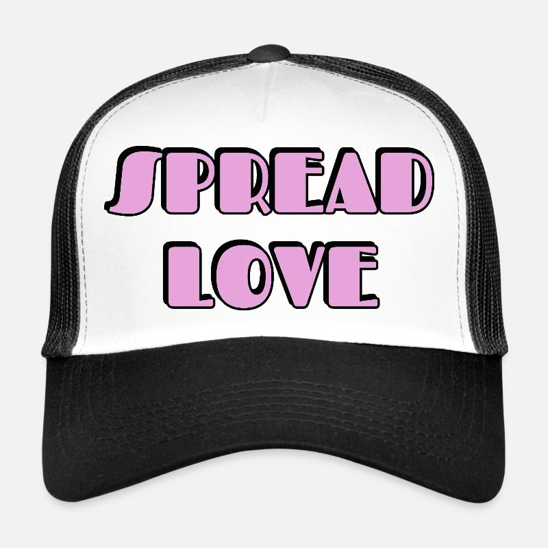 Spread Love Typography Trucker Cap