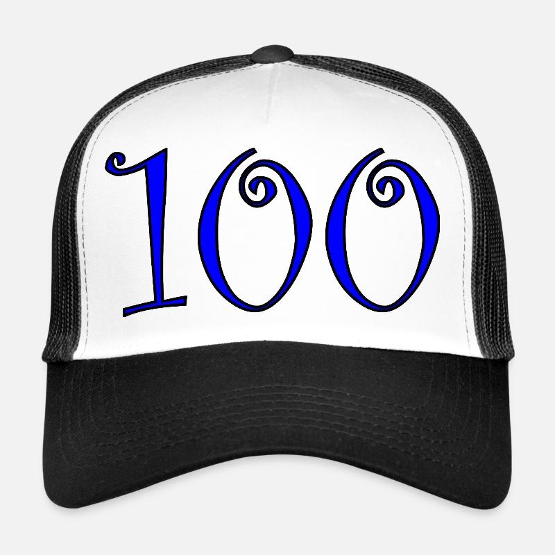 100. 100 ANS. 100e ANNIVERSAIRE. ANNIVERSAIRE 100  Casquette trucker 