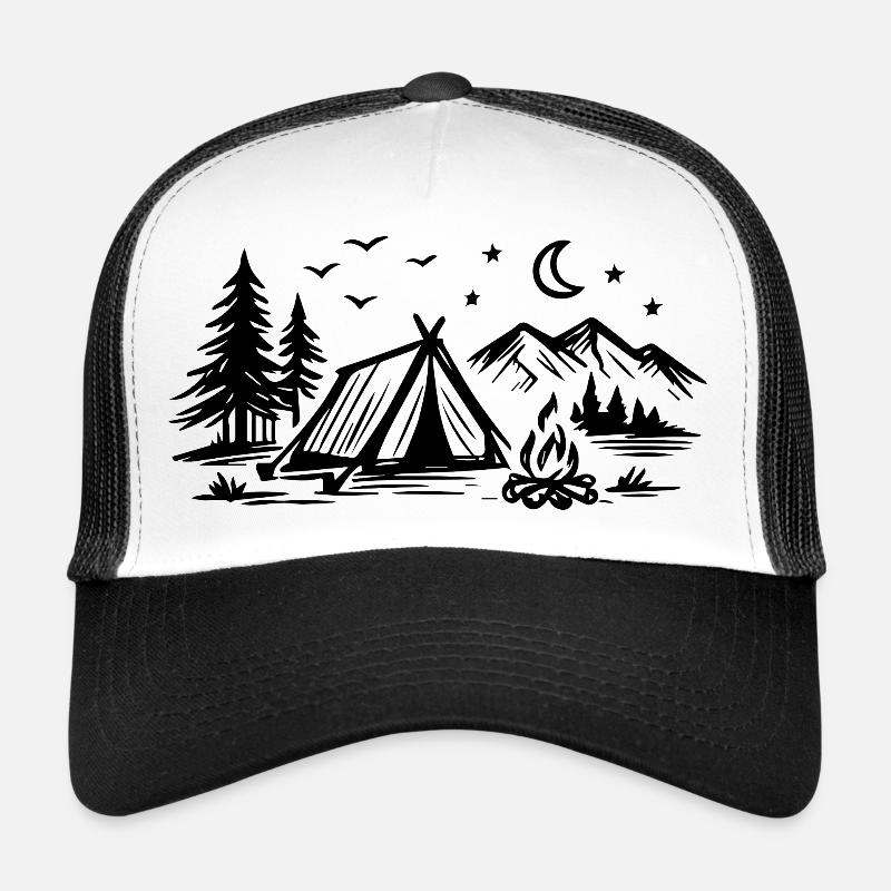 Camping Tent Trucker Cap