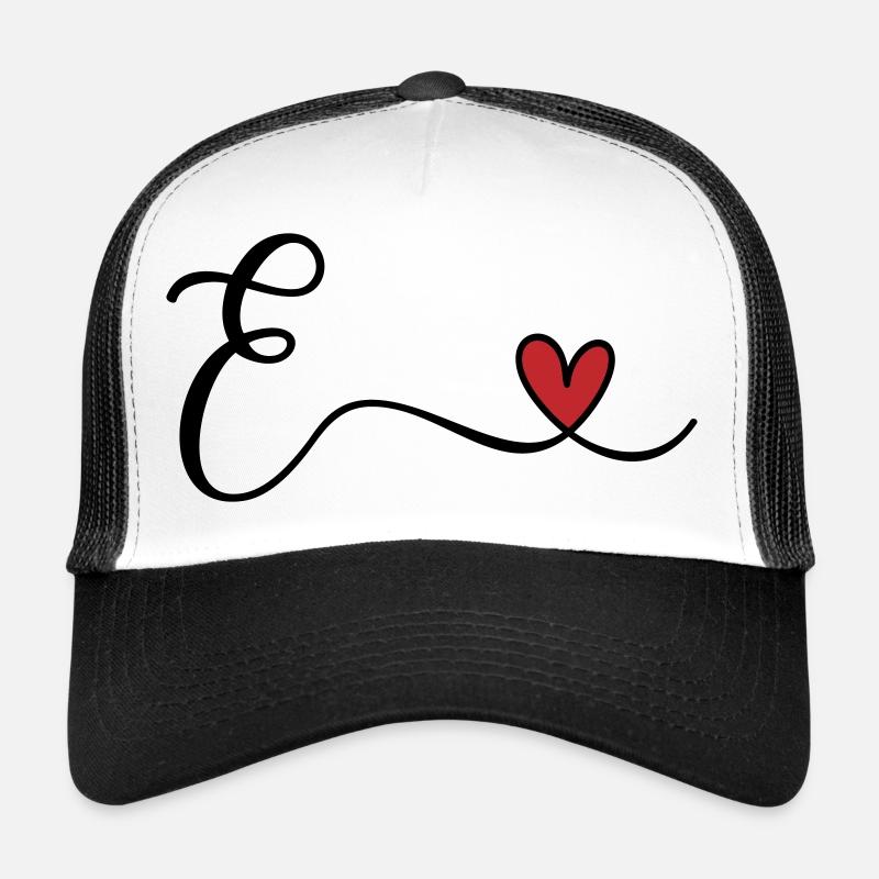 Letter E Monogram Trucker Cap