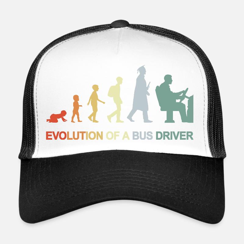 Évolution du bébé au chauffeur de bus Casquette trucker 
