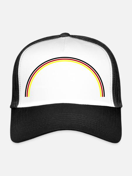 Germany Flag Bow - Trucker Cap - white/black - Front