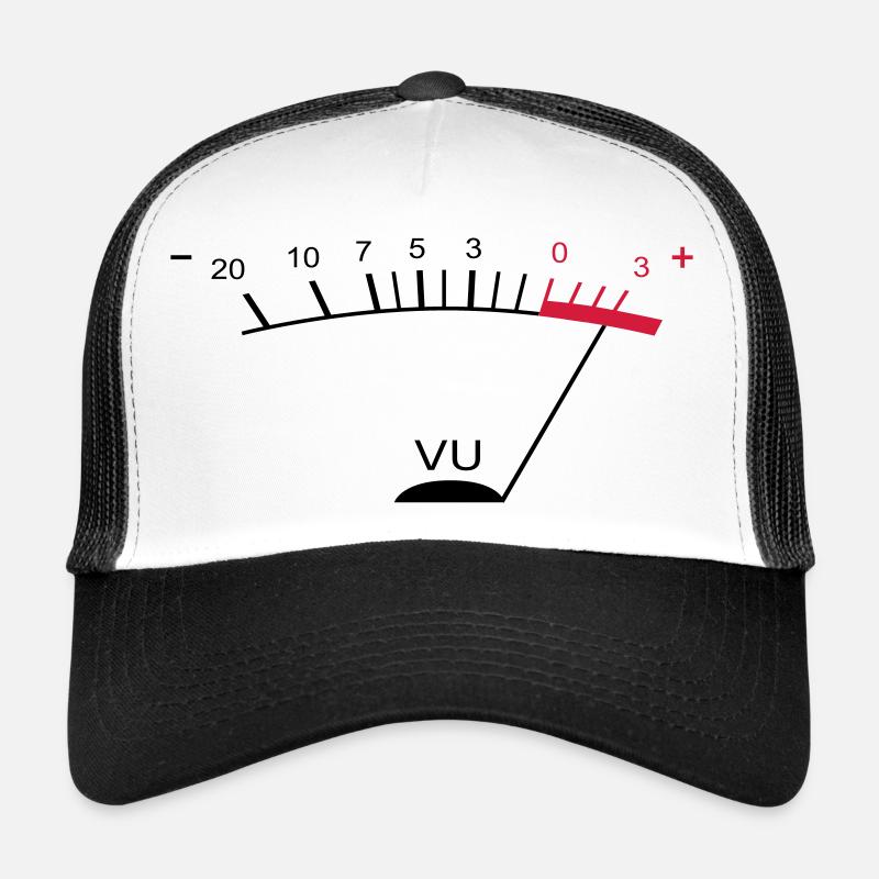 vu meter ii DE - Trucker Cap - Weiß/Schwarz