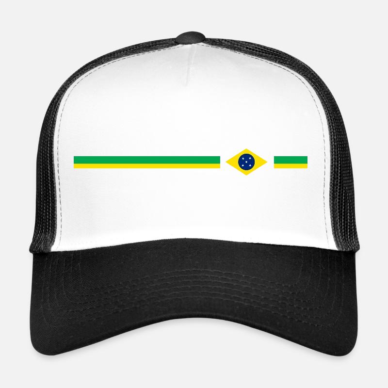 Brazil Design logo - Trucker Cap - white/black