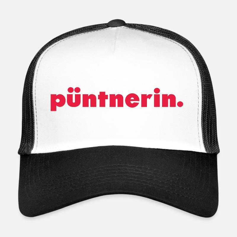 püntnerin. - Trucker Cap - Weiß/Schwarz