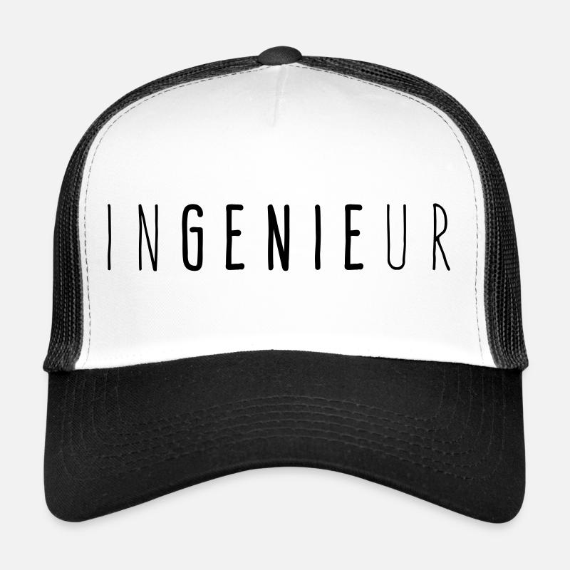 Ingenieur InGENIEur - Trucker Cap - Weiß/Schwarz
