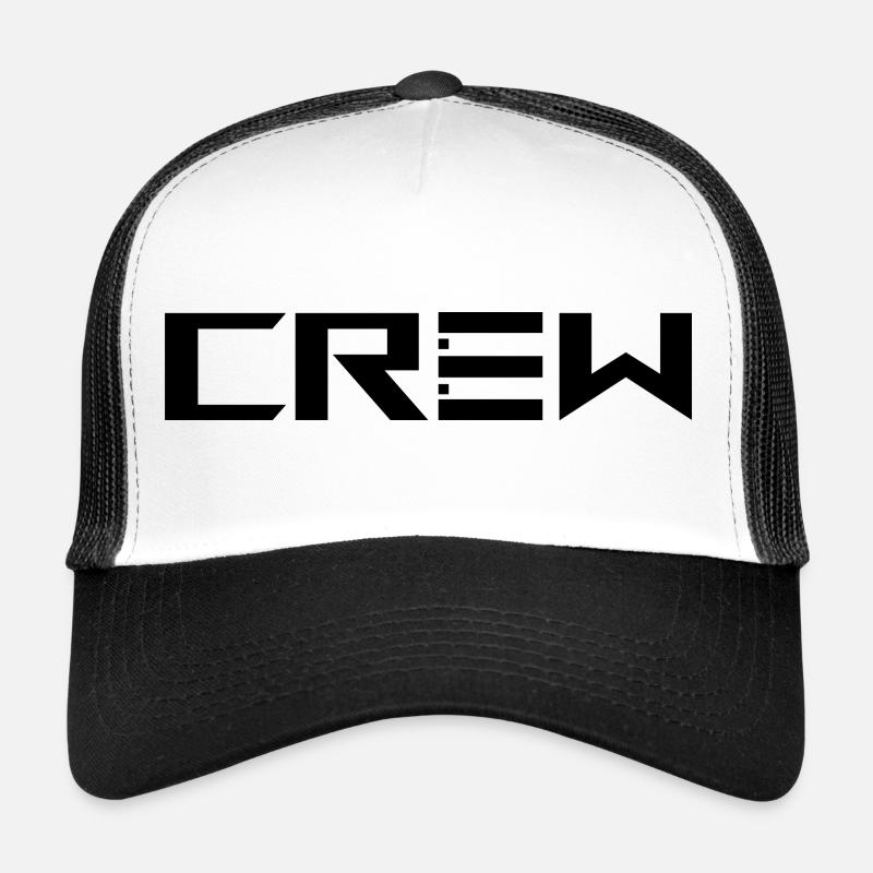 Crew Team Staff - Trucker Cap - Weiß/Schwarz