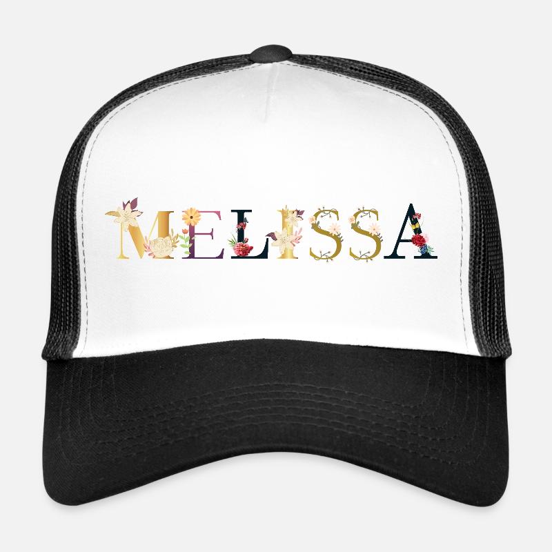 Melissa - Trucker Cap - white/black