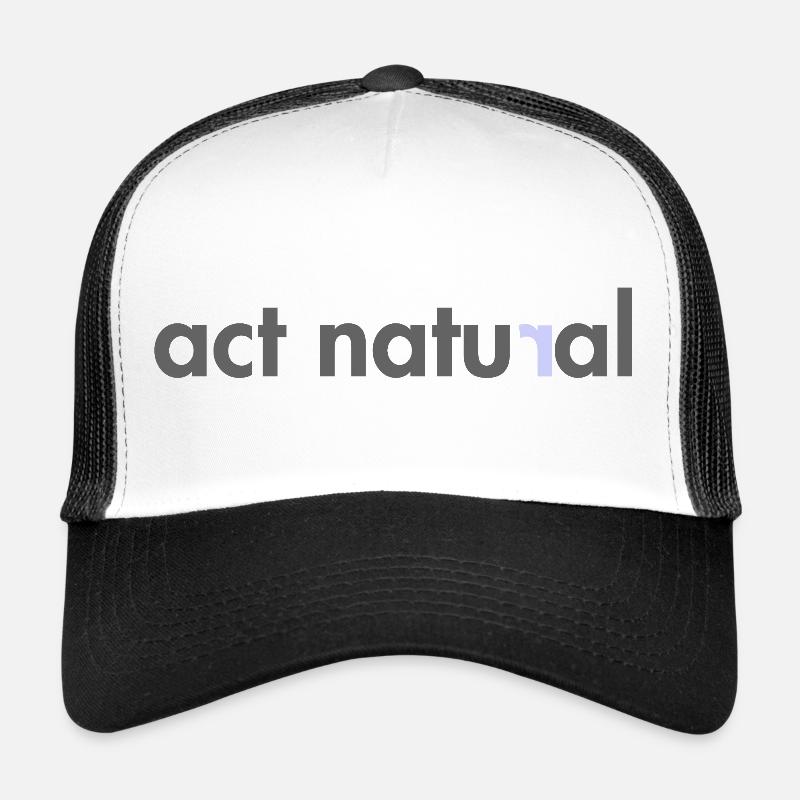 Abstract nature pattern in green and blue Trucker Cap