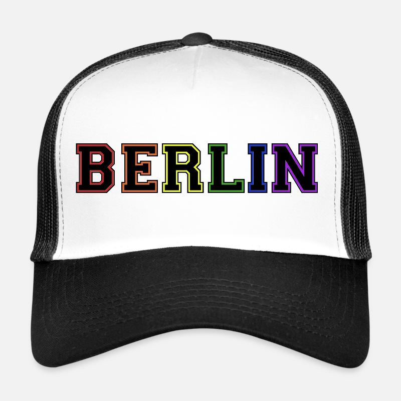 Arc-en-ciel universitaire de Berlin Casquette trucker 
