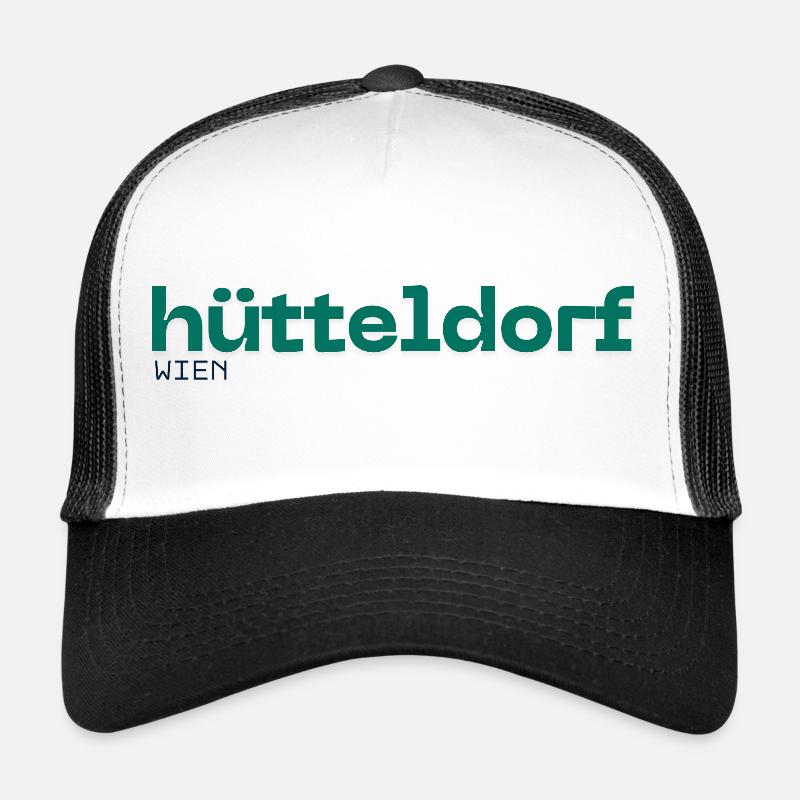 Hütteldorf Vienne - Beau design simple vert blanc Casquette trucker 