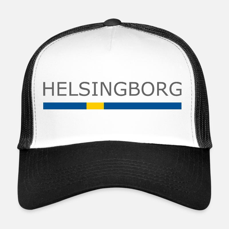 Drapeau de la Suède - Helsingborg - Sverige - Schweden Casquette trucker 