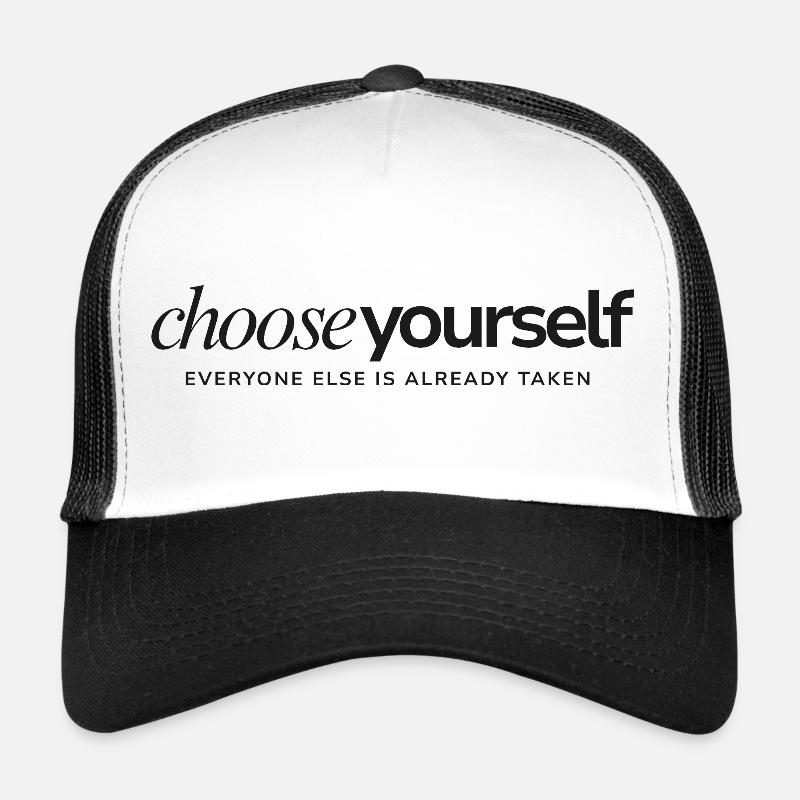 Choisis-toi – Chemise minimaliste statement Casquette trucker 
