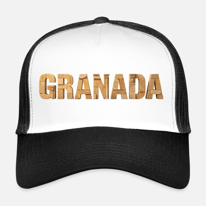 Granada Architecture Typography Trucker Cap
