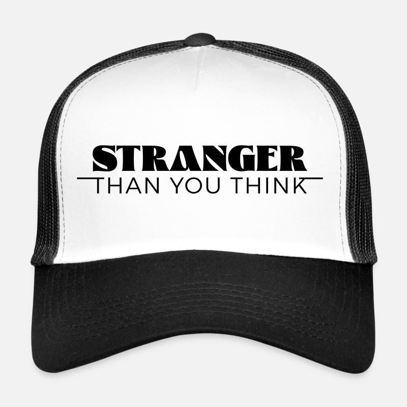 Plus étrange que tu ne le penses - Casquette trucker  - blanc/noir
