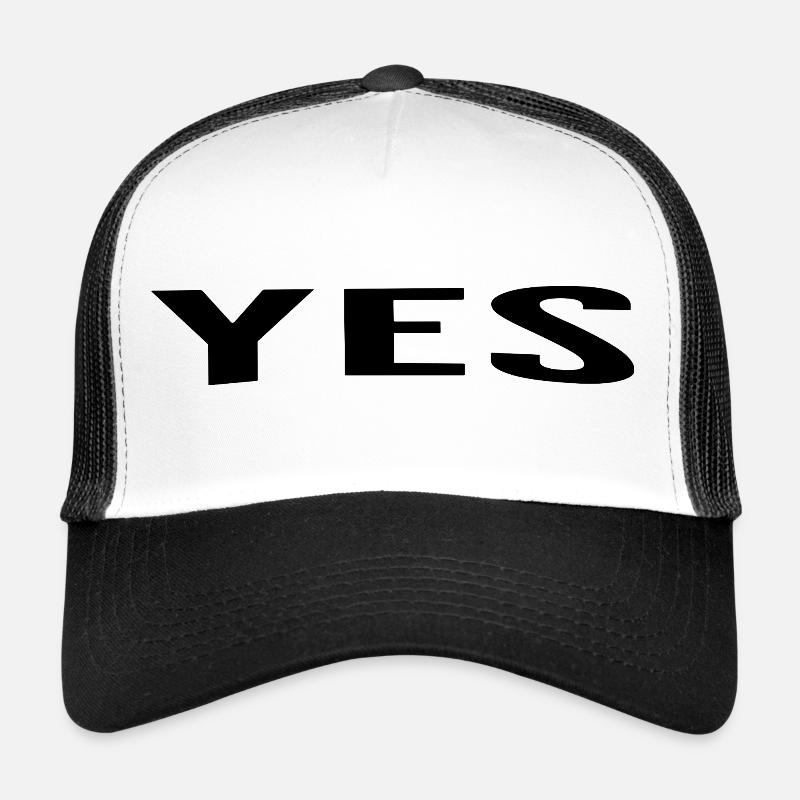 Yes is always a good answer - Casquette trucker - blanc/noir