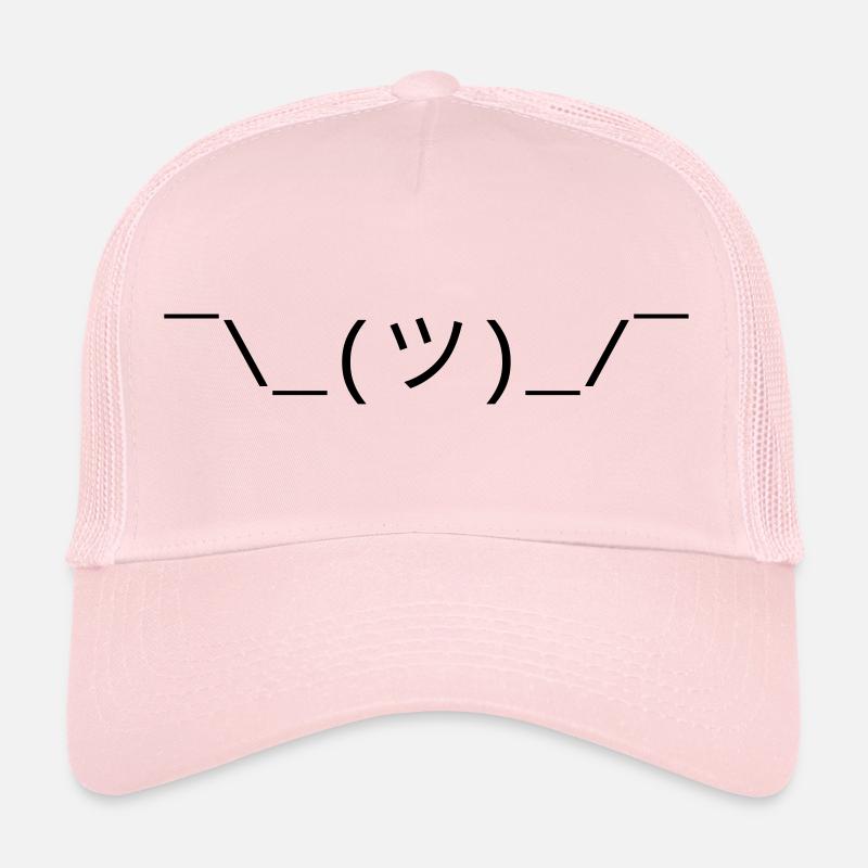 Shrug Smiley Trucker Cap