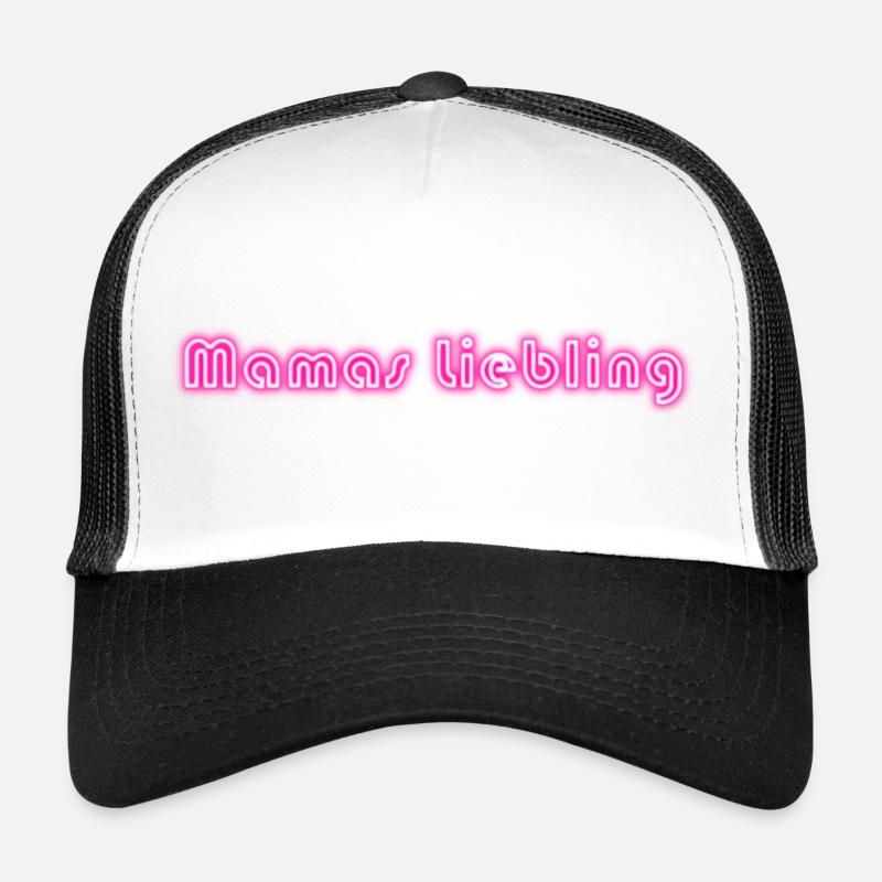 Mamas favorite - Trucker Cap - white/black
