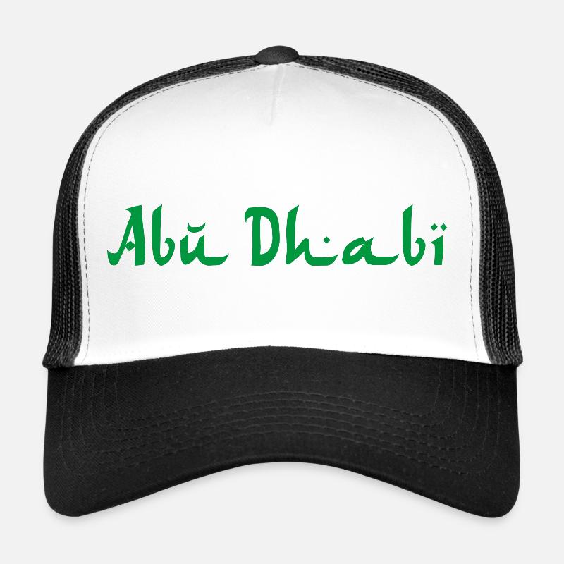 ABU DHABI - Trucker Cap - Weiß/Schwarz