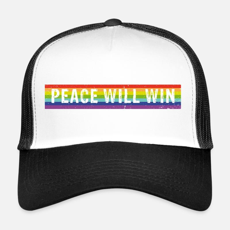 Peace will win spectral colors Trucker Cap