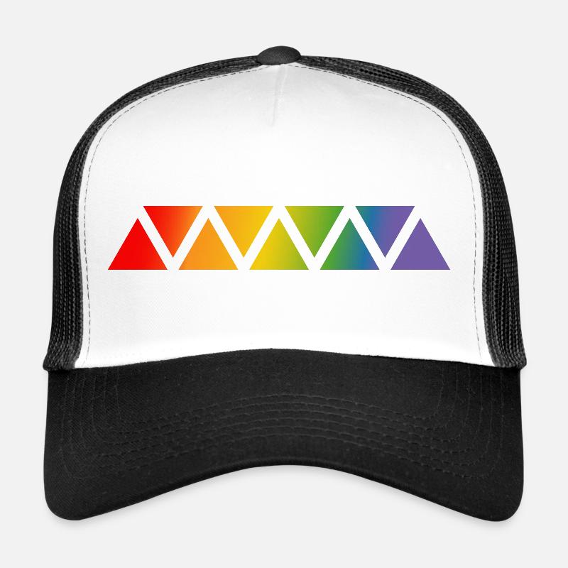 Triangle arc-en-ciel Casquette trucker 