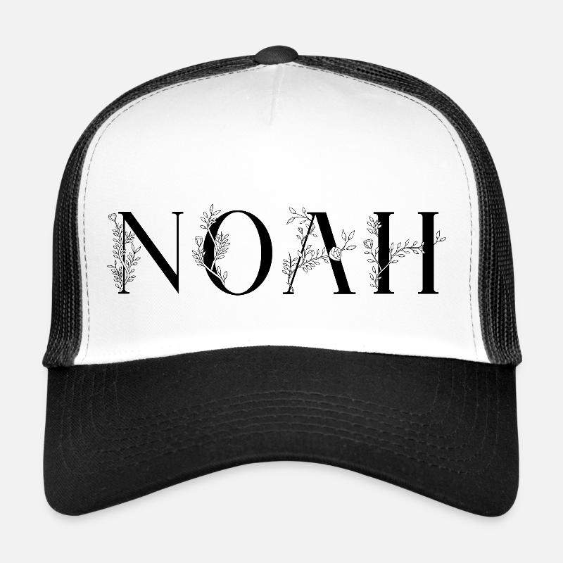 Name - Noah - Trucker Cap - Weiß/Schwarz