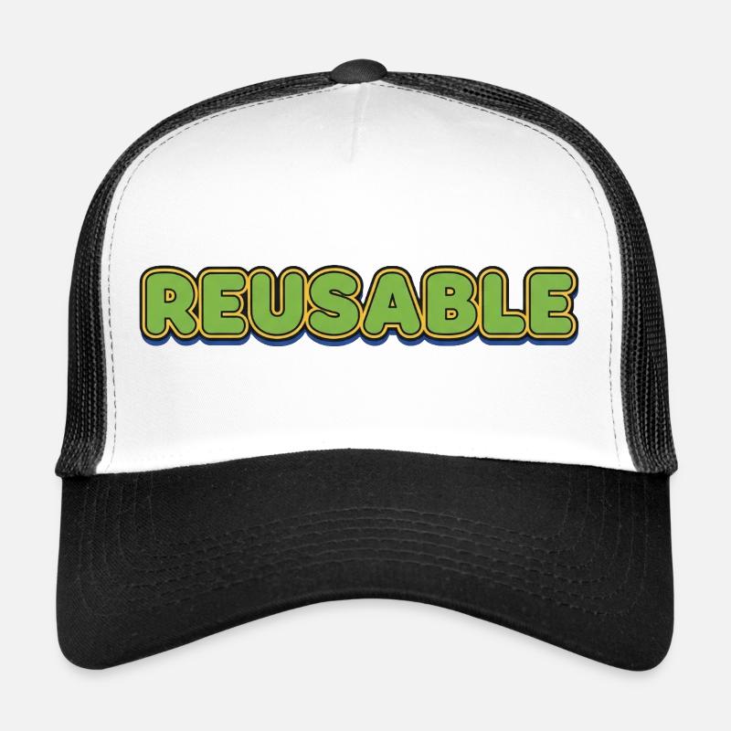 Lettrage à bulles réutilisable Casquette trucker 