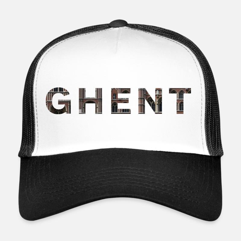 GAND – Typographie en brique gothique Casquette trucker 