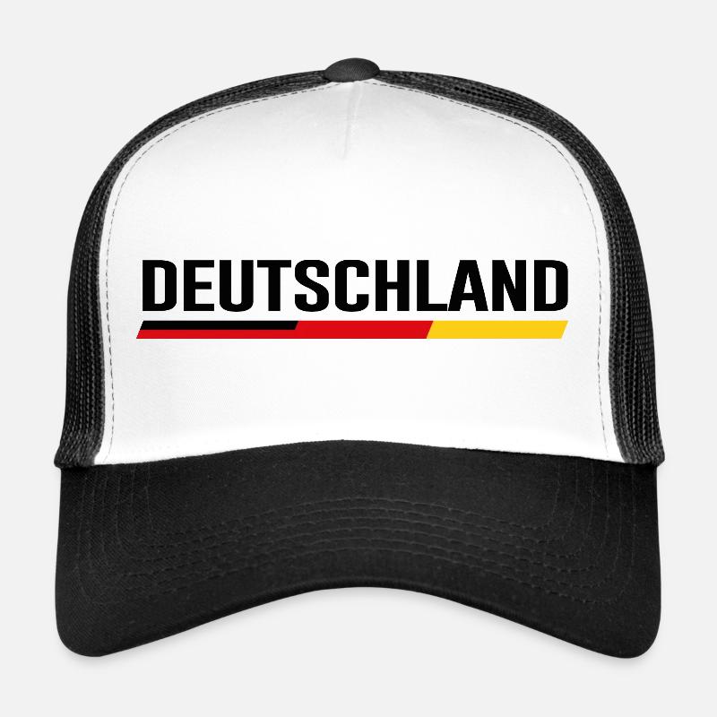 ALLEMAGNE – Conception propre des rayures de drapeau Casquette trucker 