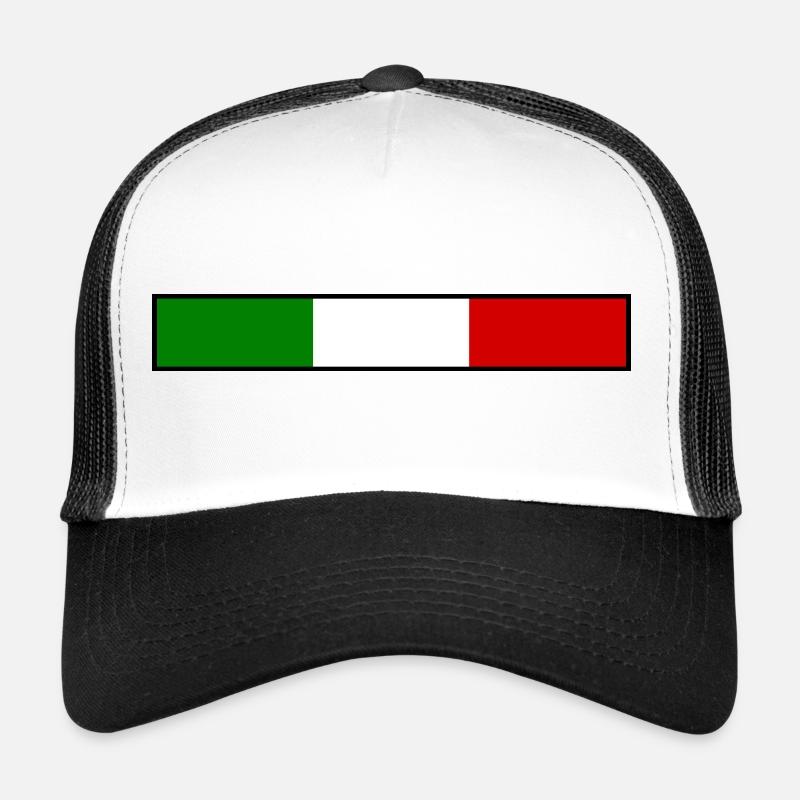 Italy flag - Trucker Cap - white/black