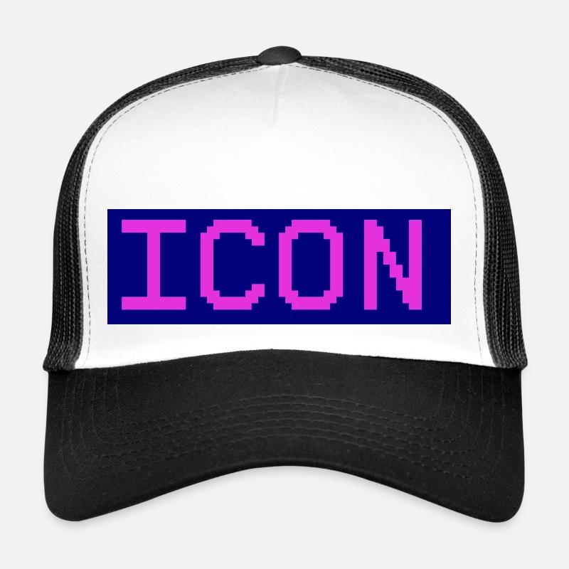 icon - Trucker Cap - Weiß/Schwarz