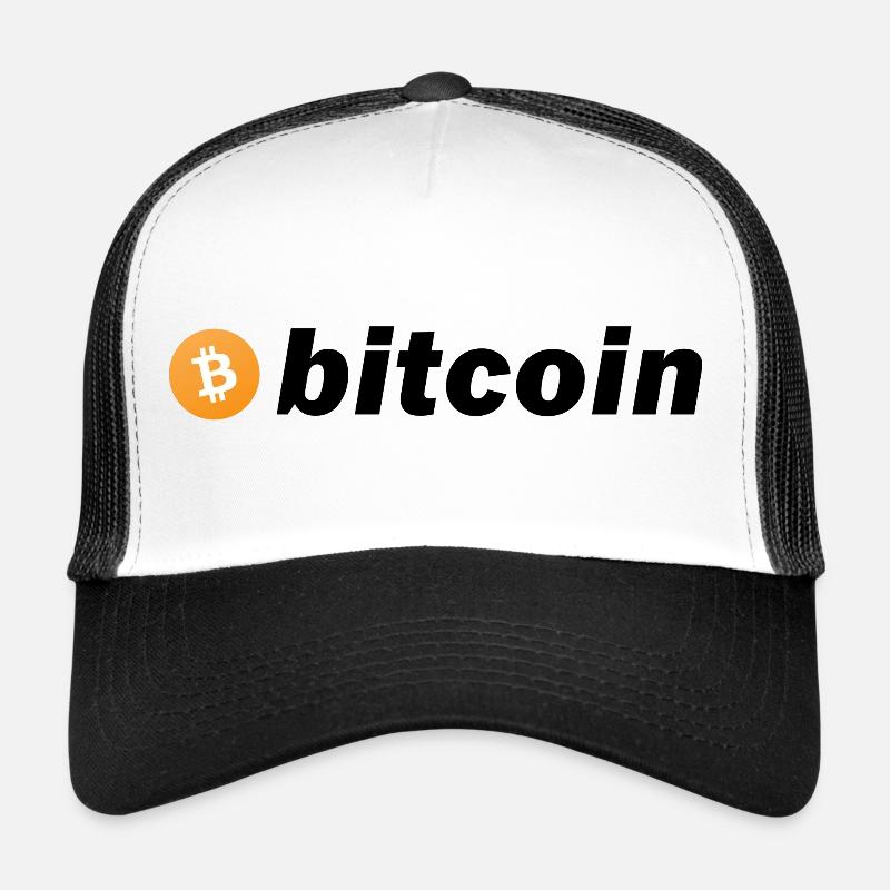 Le Bitcoin - Casquette trucker  - blanc/noir