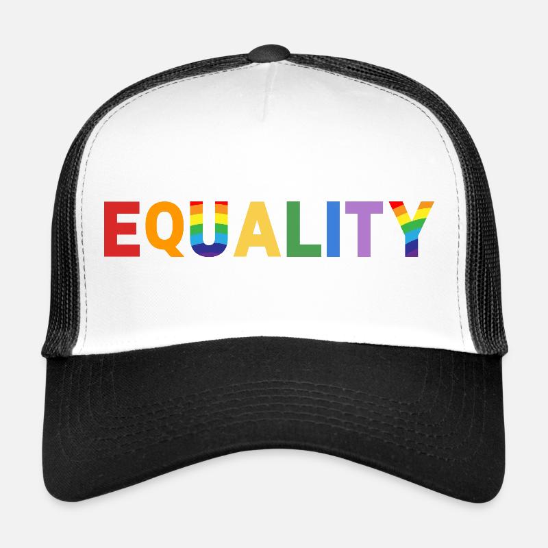Égalité - Casquette trucker - blanc/noir