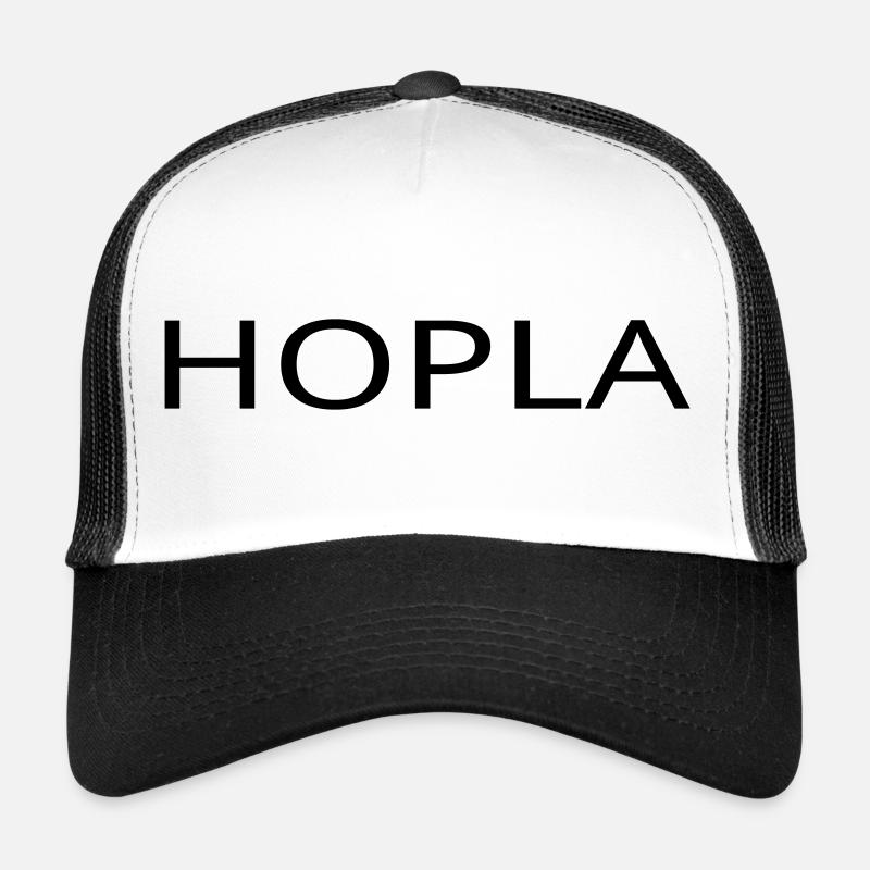 Hopla - Casquette trucker  - blanc/noir