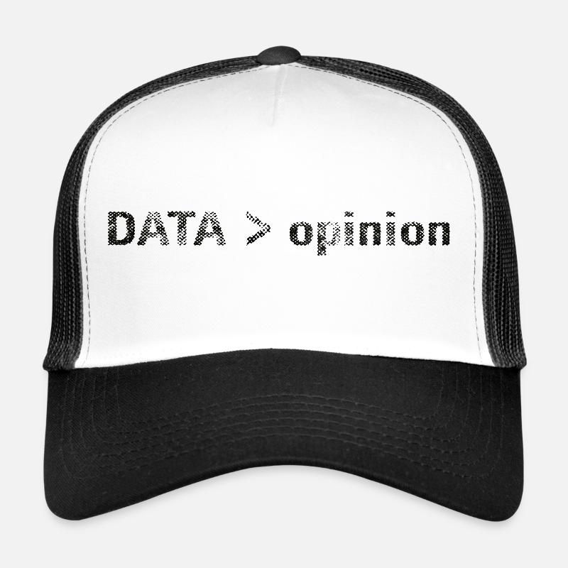 Données > opinion Statistiques Science Données Faits Casquette trucker 