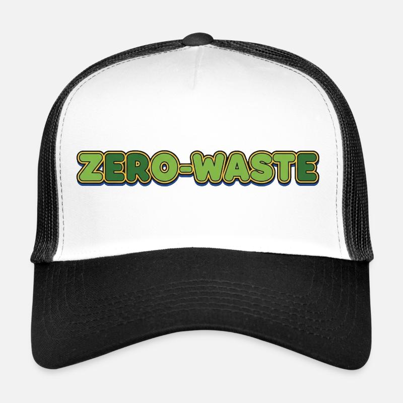 Zero-Waste Retro Green Yellow Design Trucker Cap